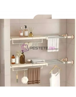 Регулируем рафт за съхранение телескопичен с вендузи прибиращ се 50-80см